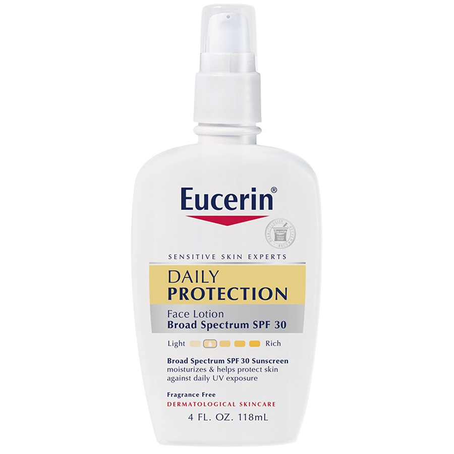 Eucerin Daily Protection Breitspektrum Gesichts-Lotion & Sonnenschutz, LSF 30, 118 ml
