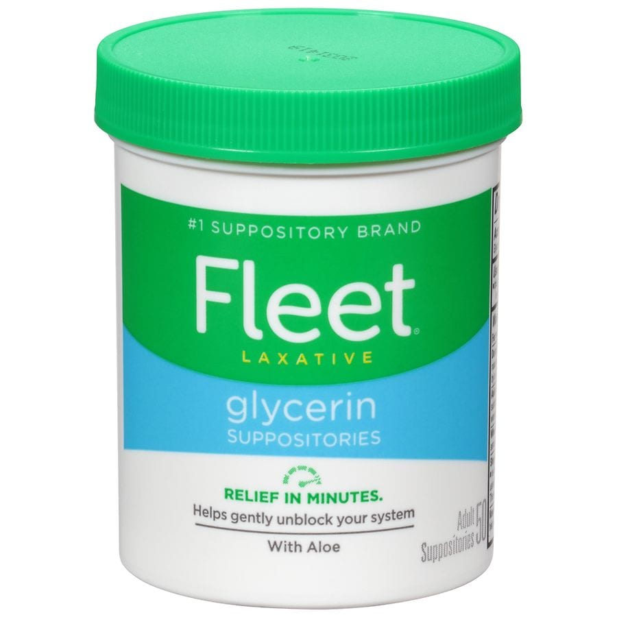 Fleet Glycerin-Zäpfchen für Erwachsene bei Verstopfung – 50 Stück