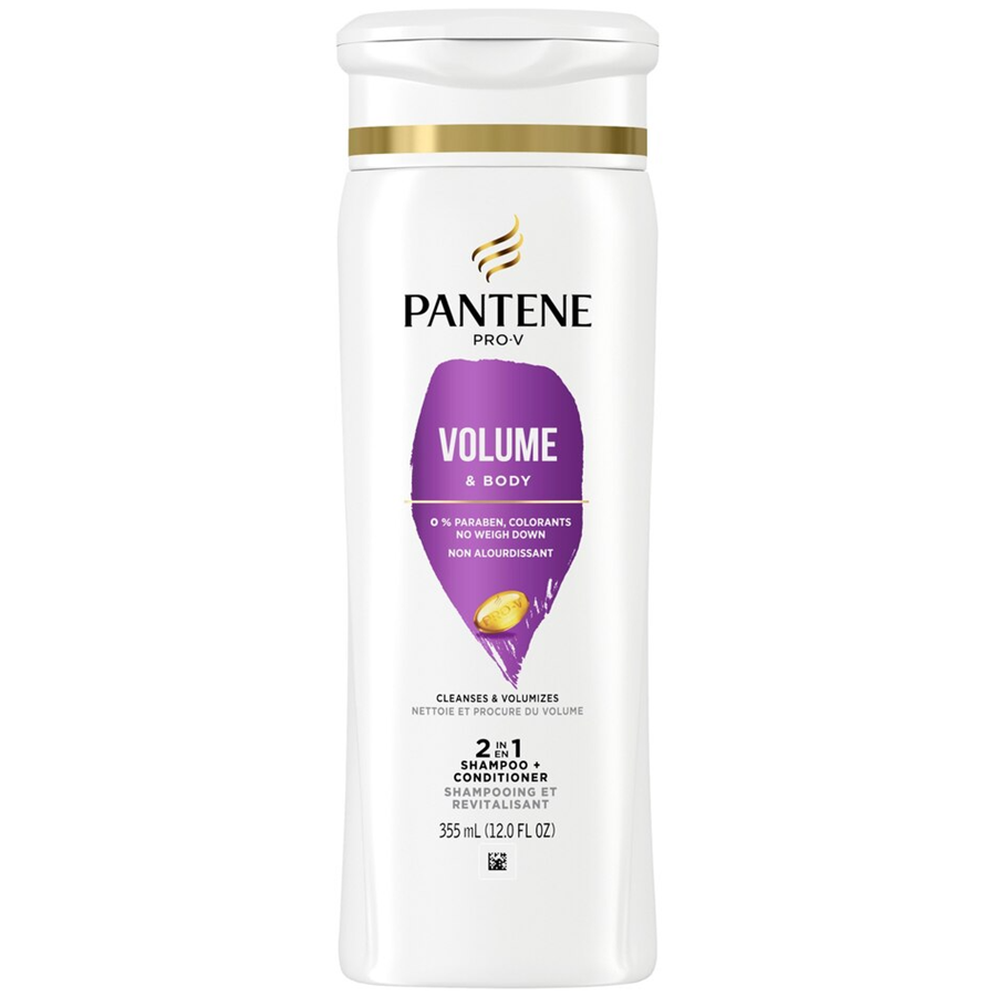 Pantene Shampoo + Spülung, 2 in 1, Volumen & Fülle, 355 ml