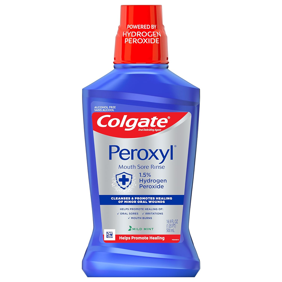 Colgate Peroxyl Shpëlarës Antiseptik për Dhimbjet e Gojës - Nenexhik i Lehtë - 16.9 Fl Oz