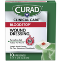 Curad Bloodstop Sterile Hemostat Gauze Pad, 1 X 1