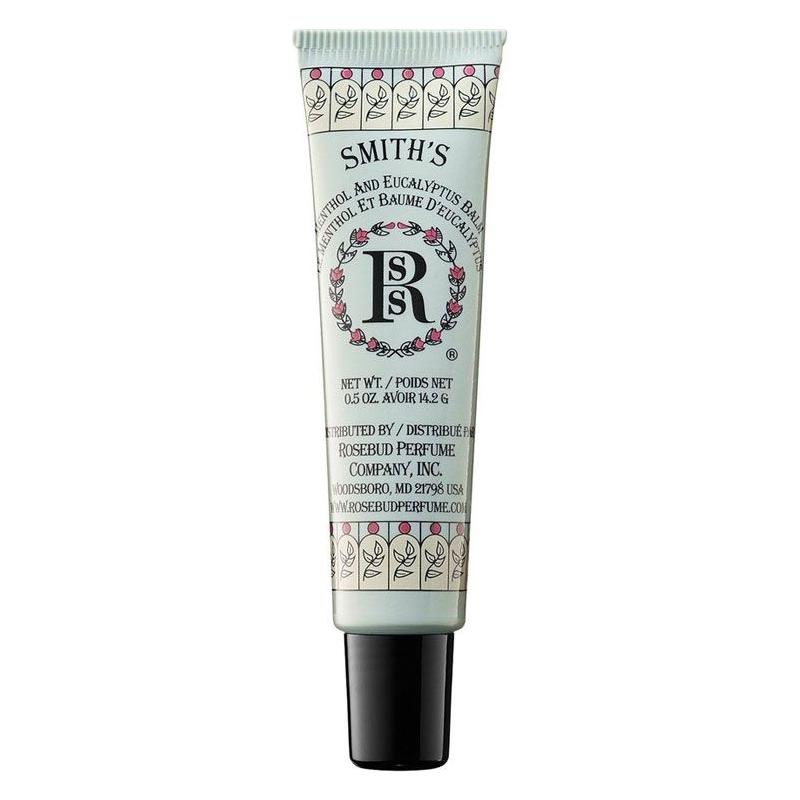 Balsam buzësh Rosebud me mentol dhe eukalipt, tub 0.5 oz