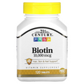 Biotin Ultra Potency 21st Century, 10,000 Mcg, 120 Tableta