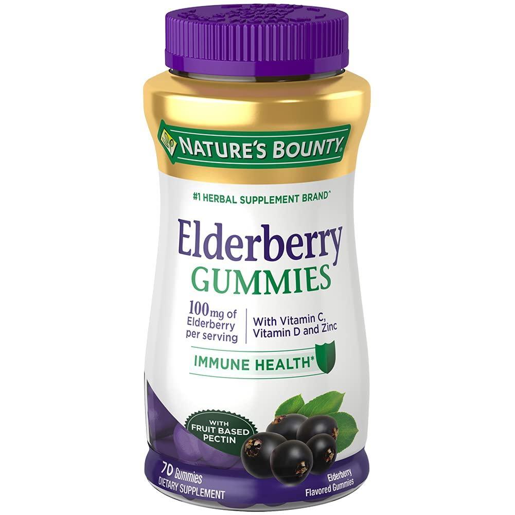 Nature's Bounty Holunderbeer-Gummibärchen, 100 mg, 70 Gummibärchen