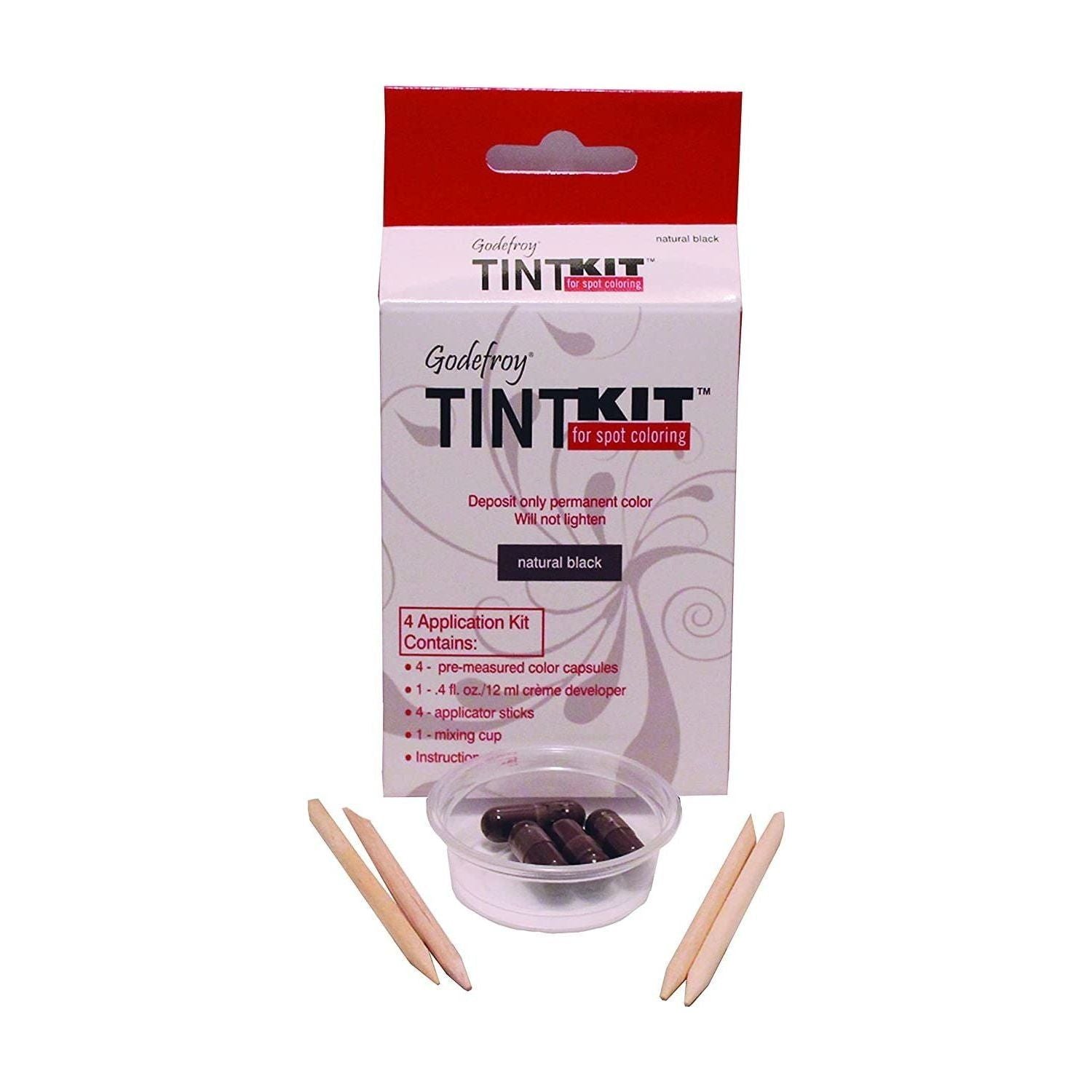 Godefroy Tint Kit Naturschwarz – 4 Anwendungen