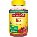 Nature Made Vitaminë B12, Qershi & Manaferrë e Përzier, Ekstra Forcë, 3000 Mcg, Xhelatina