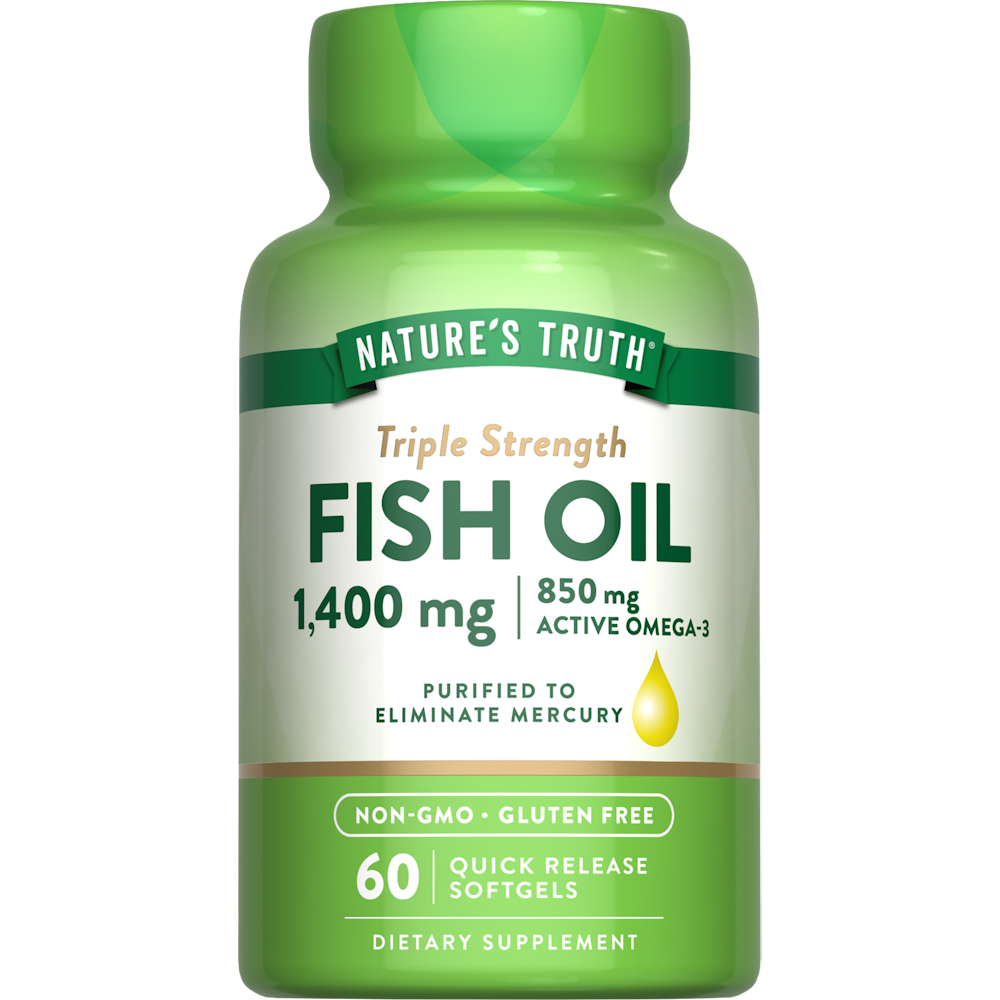 Nature's Truth Dreifach Stark Fischöl 1360 mg Kapseln