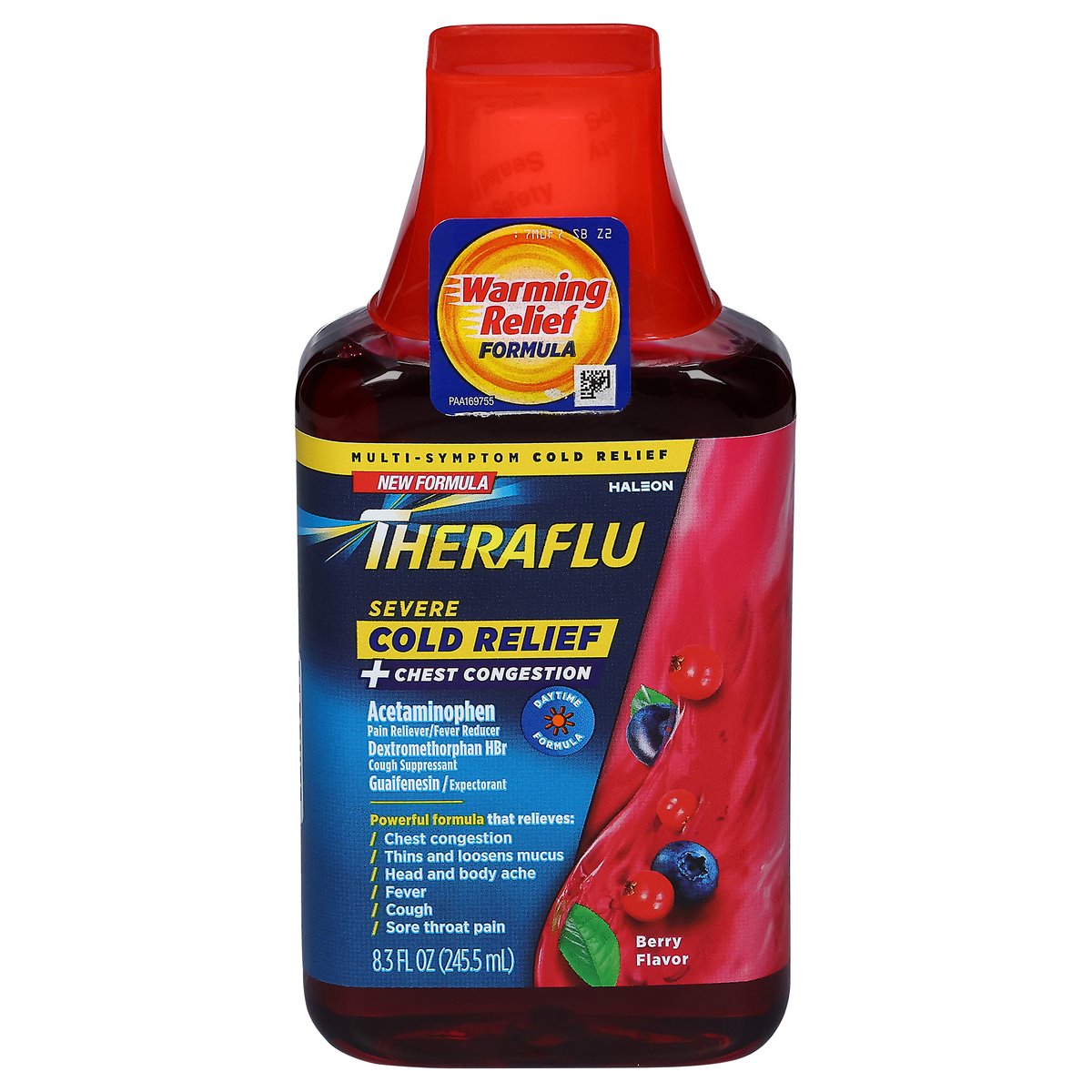 Theraflu Erkältung & Husten Saft Beeren-Geschmack 245 ml