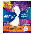Always Radiant Größe 4 Overnight FlexFoam Binden mit Flügeln, 10 Stück