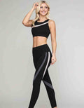 Curved Stripe Sports Bra