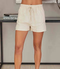 Linen Summer Short w/ Pockets - Beige