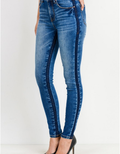 Contrast Wash Ankle Skinny