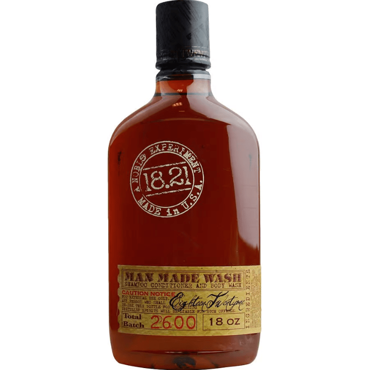 18.21 Man Made Sweet Tobacco Hair Shampoo und Body Wash für Herren, 532 ml