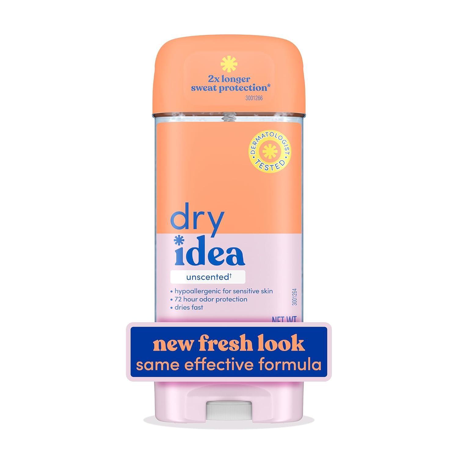 Dry Idea Antiperspirant & Deodorant Xhel i Pastër, Pa Aromë 3 Oz