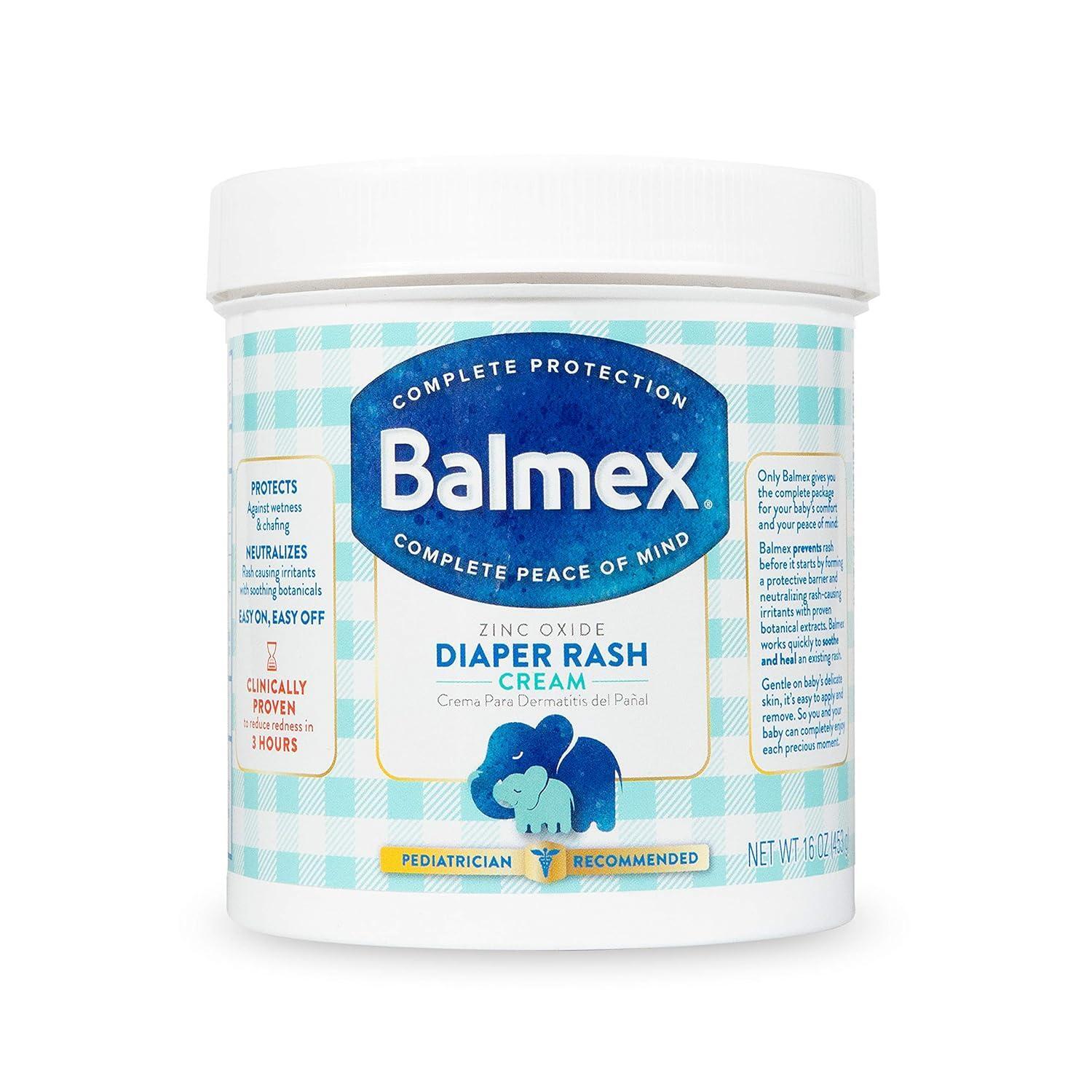 Balmex Zinkoxid Windelausschlagcreme mit Komplettschutz, 453 g