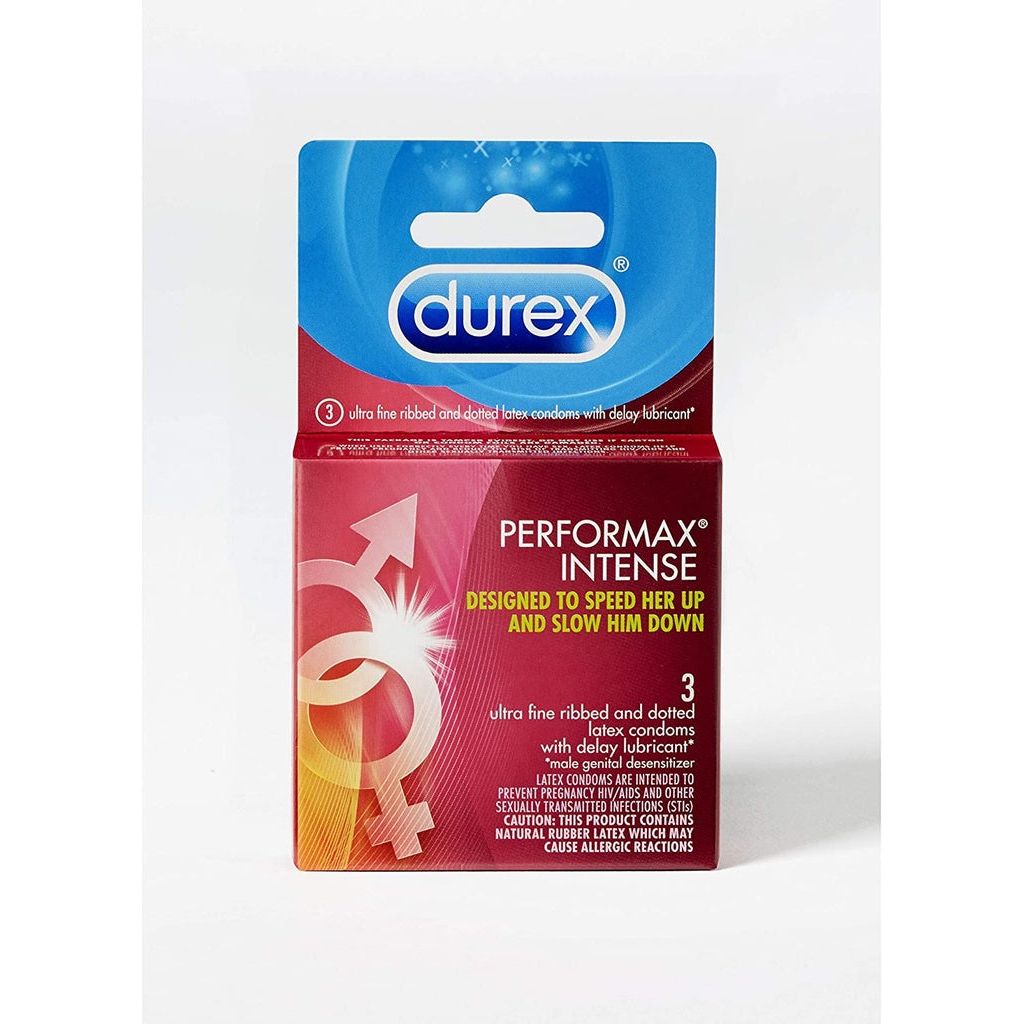 Durex Performax Intense Kondome gerippt und genoppt mit Gleitgel