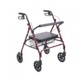 Drive Medical Schwerlast-Bariatric-Rollator Rot mit großer gepolsterter Sitzfläche