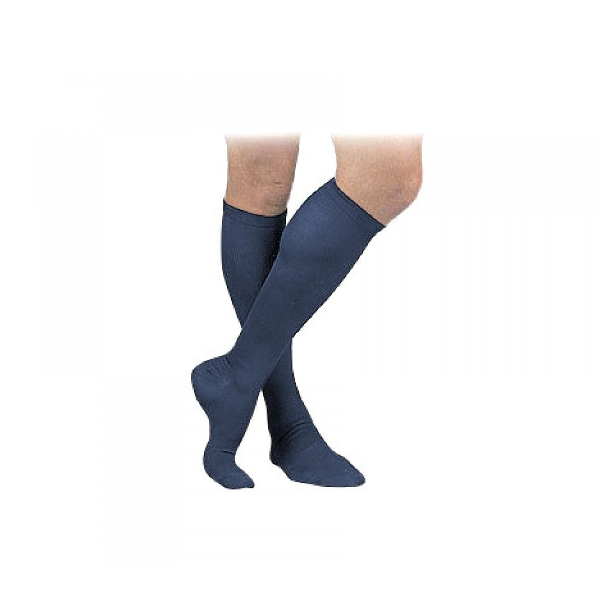 Activa therapeutische gerippte Herren-Kompressionsstrümpfe 15–20 mmHg, Marine