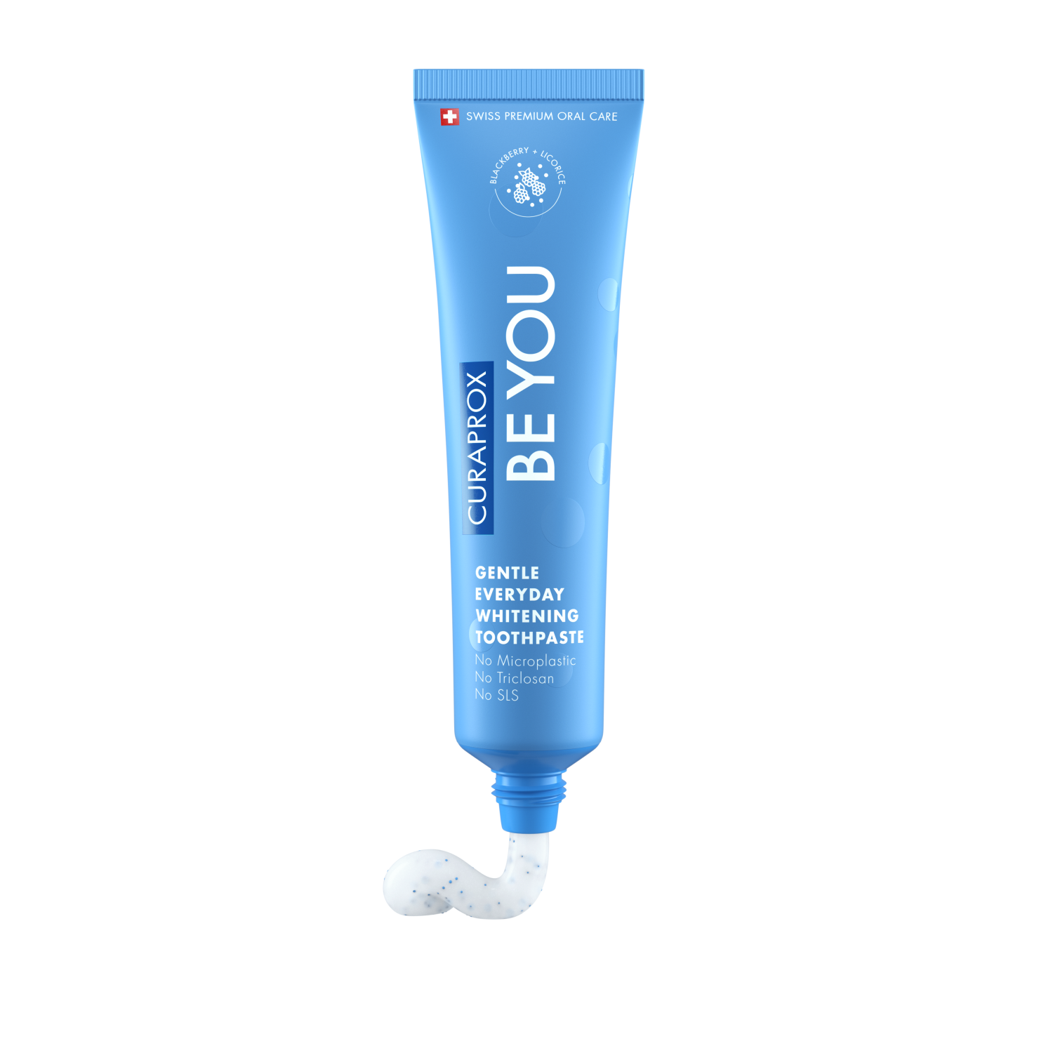 Curaprox Be You Brombeere + Süßholz Sanfte aufhellende Zahnpasta für jeden Tag 60ml