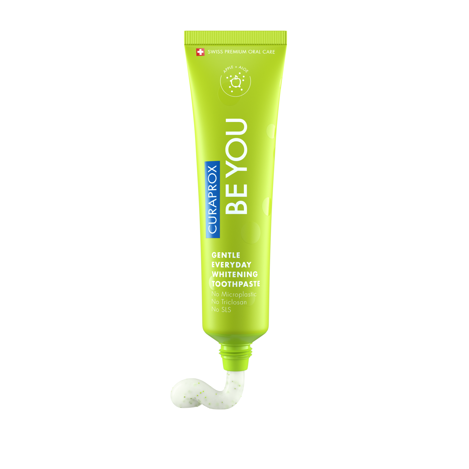 Curaprox Be You Apple + Aloe Pastë Dhëmbësh Zbardhuese e Butë për Përdorim të Përditshëm 60ml