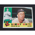 1960 Topps Baseballkarte Nr. 203 – Sammy White (Boston Red Sox)