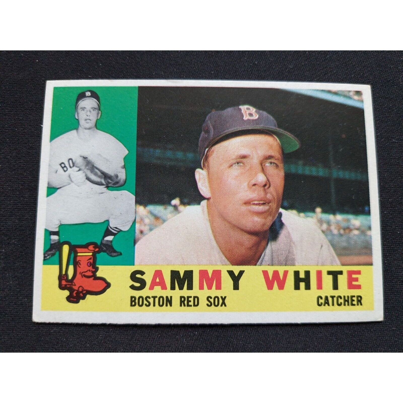 1960 Topps Baseballkarte Nr. 203 – Sammy White (Boston Red Sox)