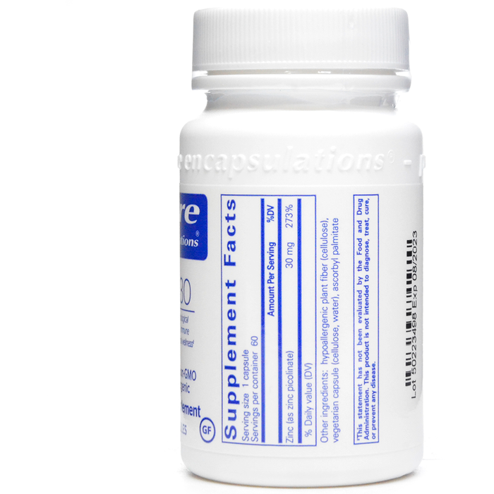 Pure Encapsulations Zink 30, 60 Kapsula