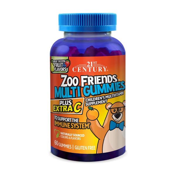 21st Century Zoo Friends® MultiVitamin – 60 Gummis (Verschiedene Fruchtgeschmacksrichtungen)