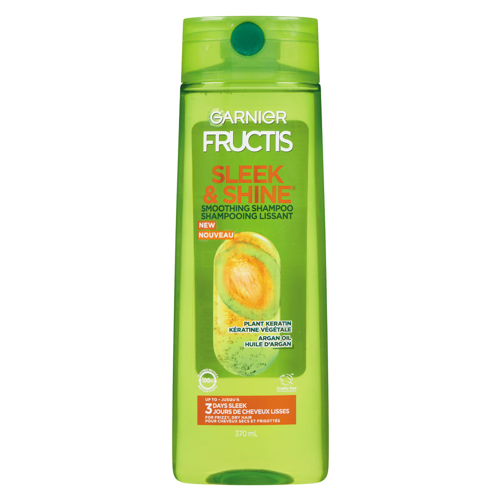Fructis Garnier Sleek & Shine Shampoo für trockenes & widerspenstiges Haar, 384 ml