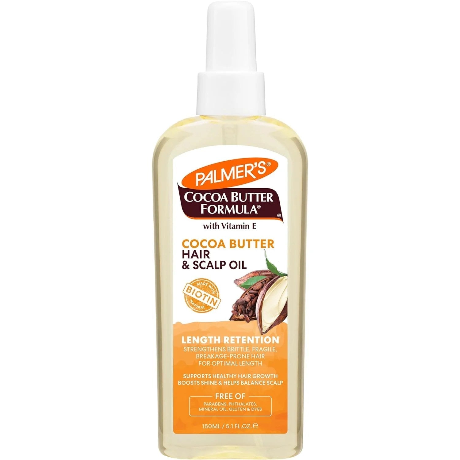Palmer's Cocoa Butter & Biotin Length Retention Haar- und Kopfhautöl, 150 ml