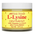 Basic Organics L-Lysin Lippenbalsam zur Behandlung von Lippenherpes und Fieberbläschen - 25 g