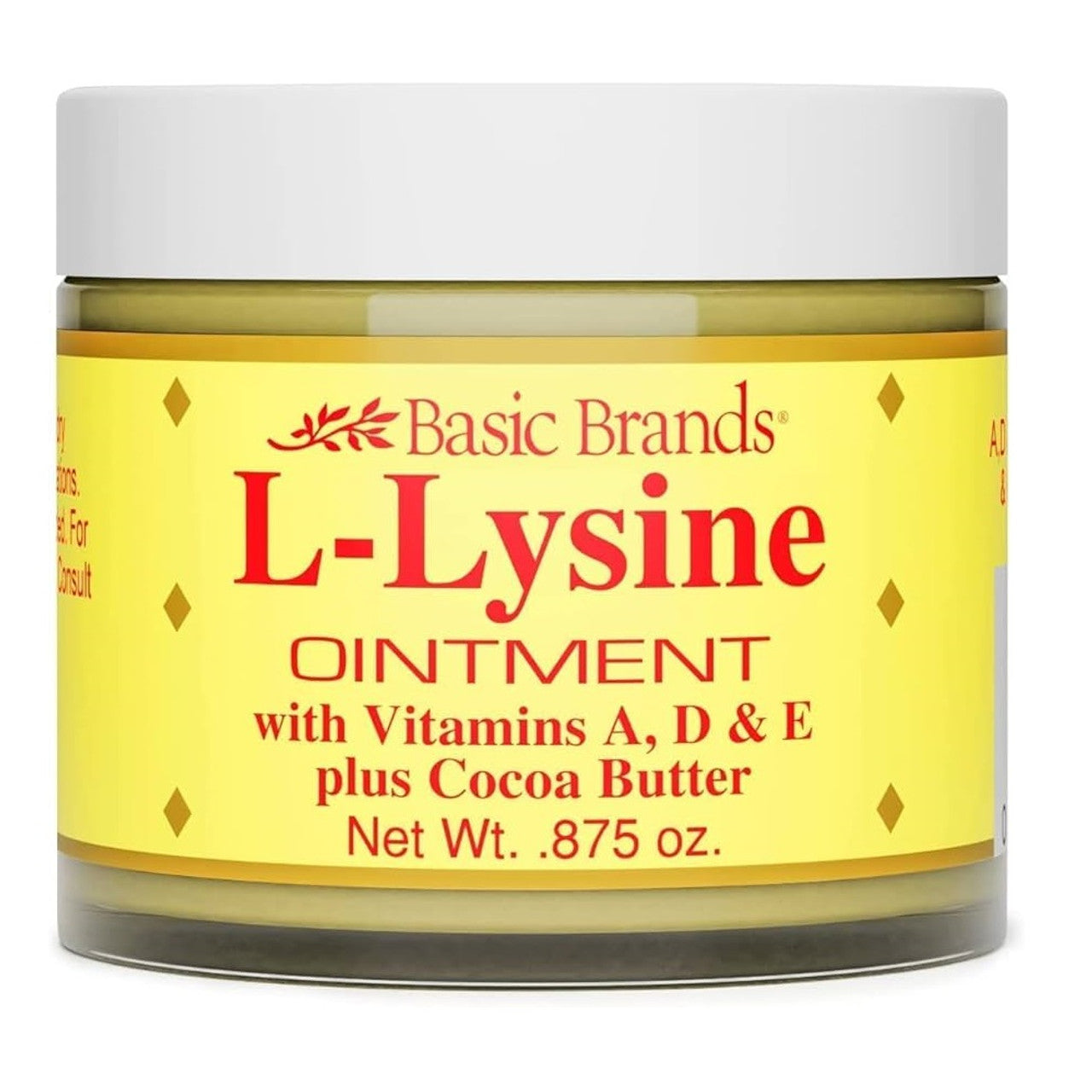 Basic Organics L-Lysin Lippenbalsam zur Behandlung von Lippenherpes und Fieberbläschen - 25 g