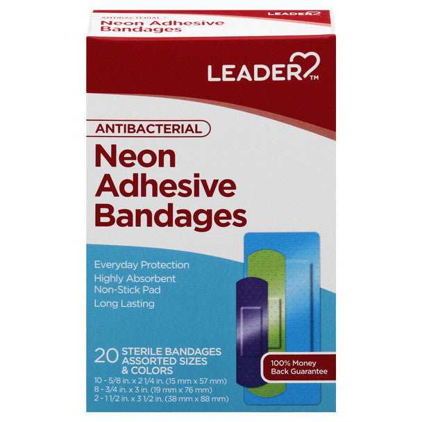 Fashat Ngjitëse Antibakteriale Neon Leader™ – Madhësi dhe Ngjyra të Përziera