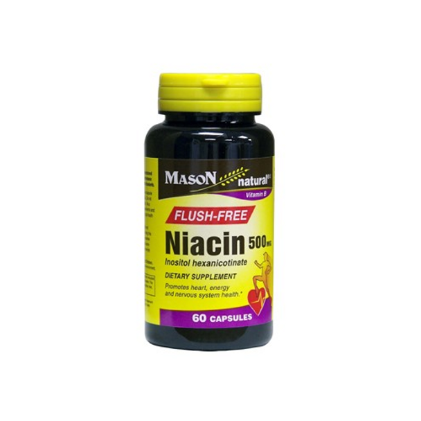 Mason Natural Niacin Flush-Free 500 mg – 60 Kapseln