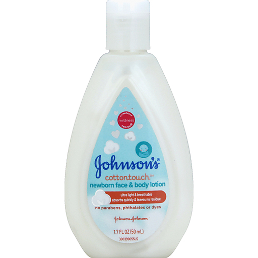 Johnson's Baby Cotton Touch Gesichts- und Körperlotion für Neugeborene, 400 ml