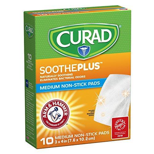 Curad Soothe Plus Antihaft-Pads - Medium