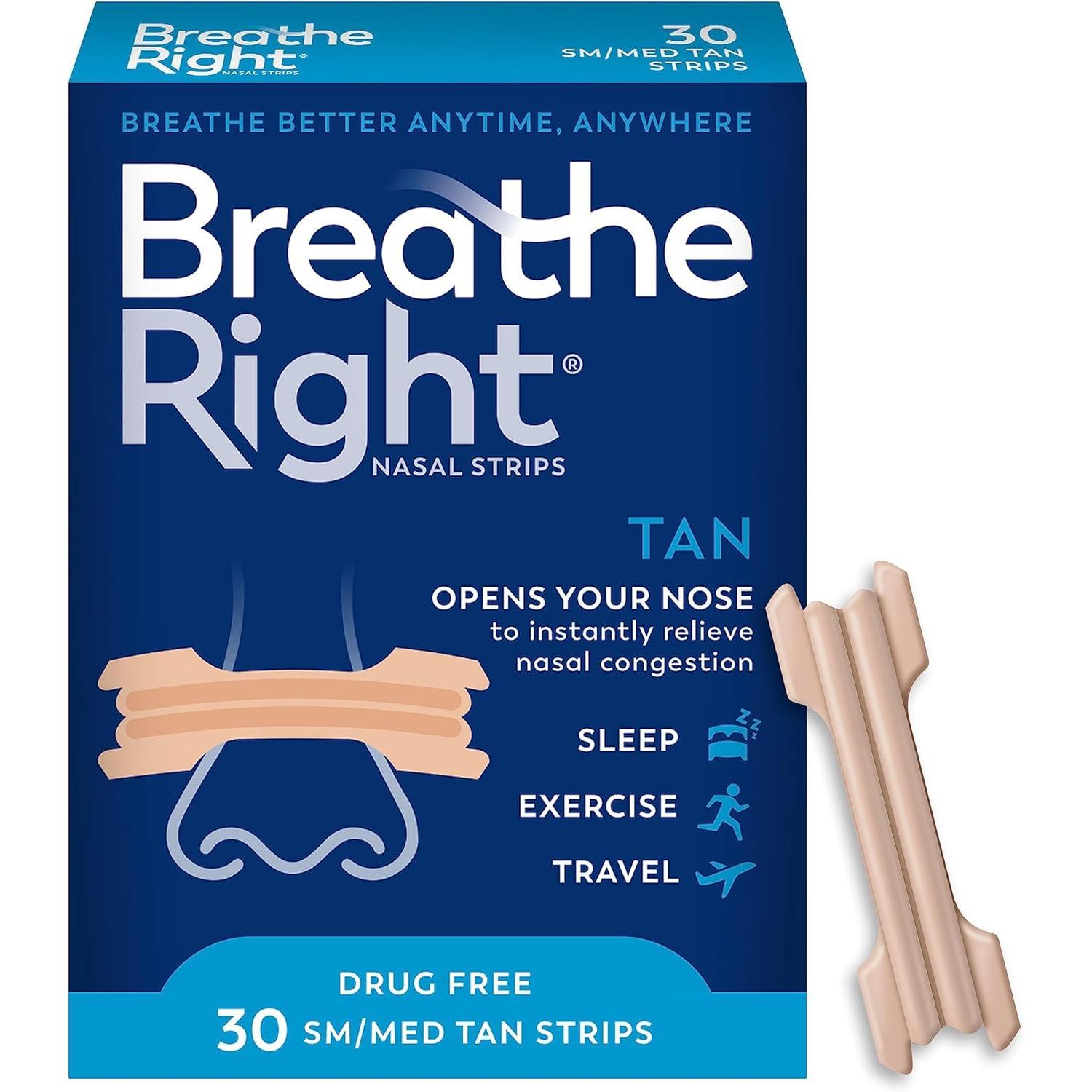 Breathe Right Nasenpflaster Original Beige Klein/Mittel