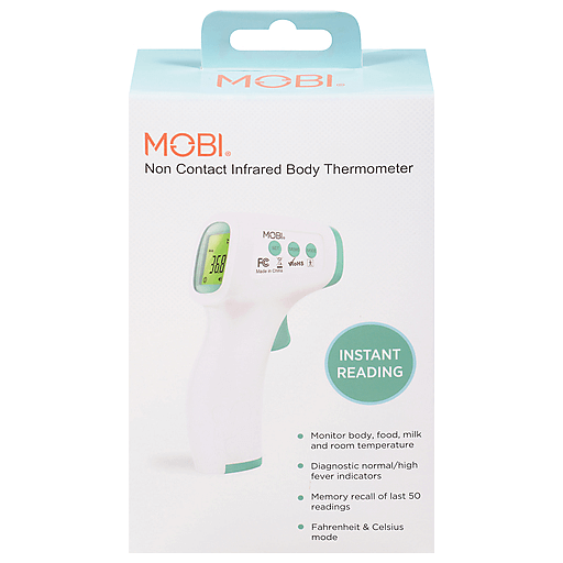 Mobi 70113 Berührungsloses Stirnthermometer mit Fieberanzeige und Objektmodus