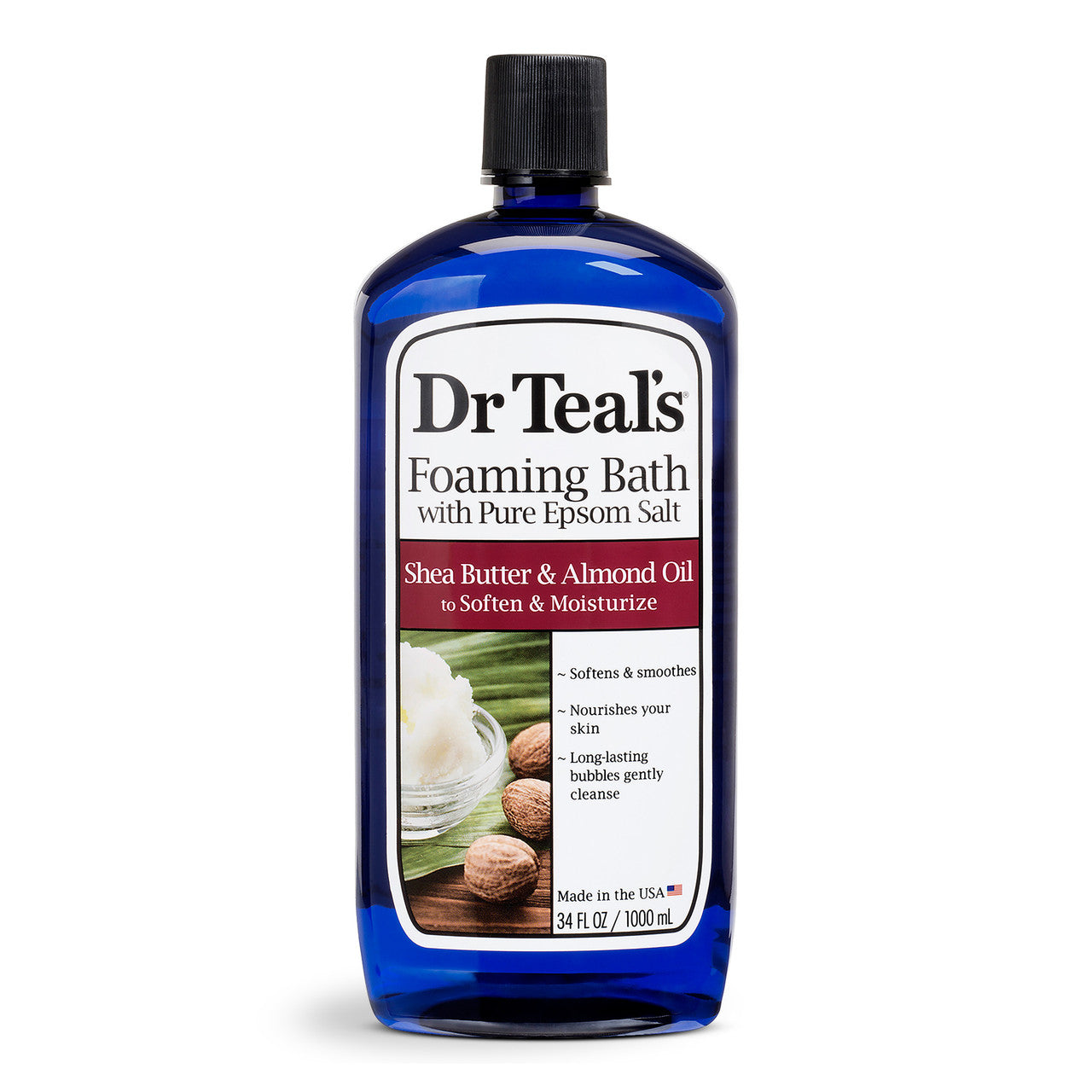 Dr. Teal's Shea Butter & Almond Oil Schaumbad mit reinem Bittersalz 1005 ml