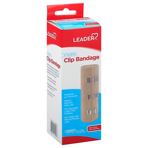 Leader® Elastische Binde mit Klammer – 15 cm