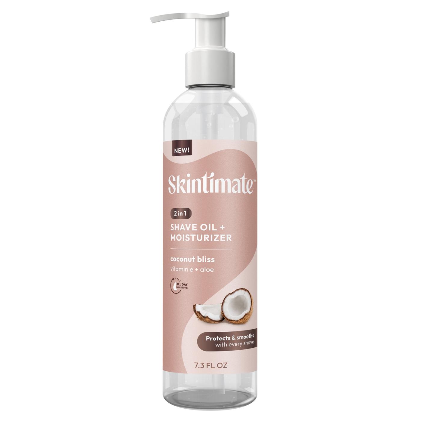 Skintimate 2 në 1 Vaj Rroje + Hidratues Coconut Bliss 7.3 Oz