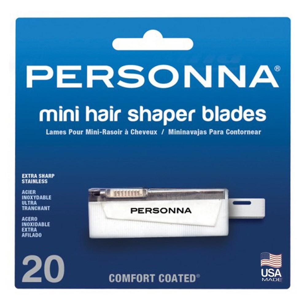 Personna Mini Haarschneideklingen [1 Spender mit 20 Klingen]