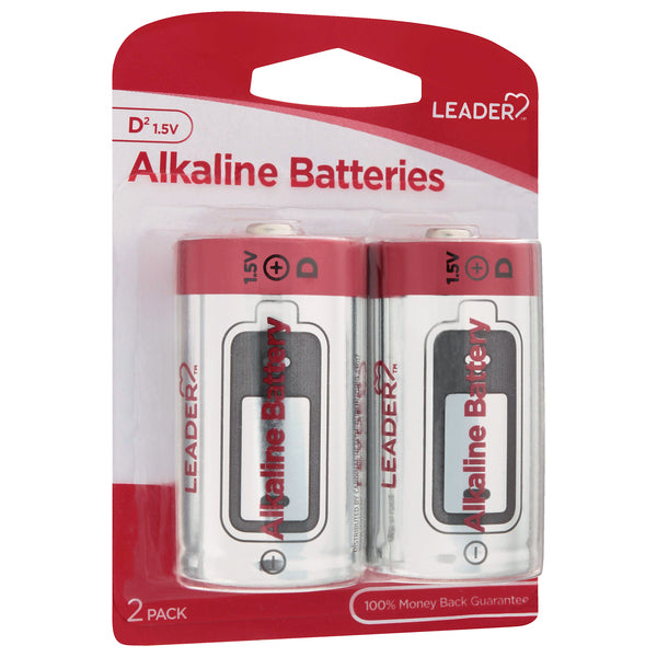Leader Alkaline-Batterien, langlebige Energie (2 Stück)