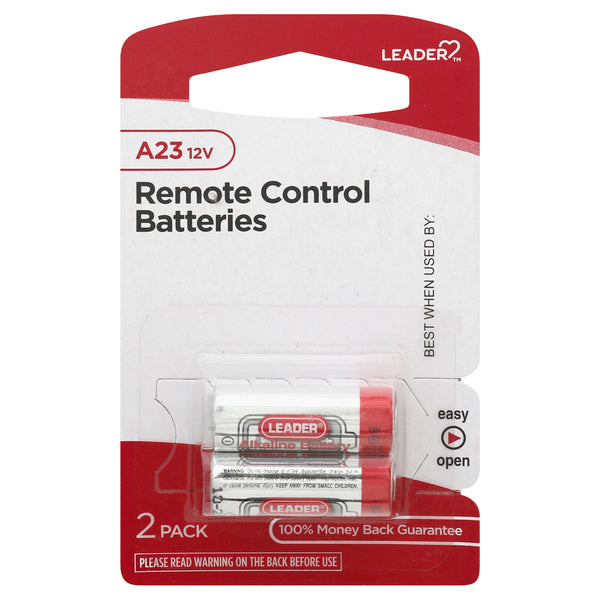 Leader Battery A23 12V Alkaline-Batterien, 2er-Pack – Hochleistungs-Batterie für Fernbedienungen