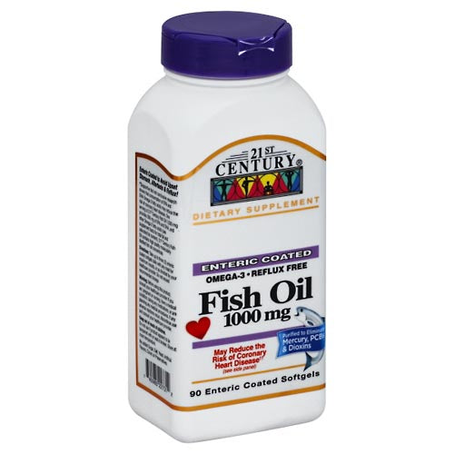 21st Century Fischöl 1000 mg magensaftresistente Weichkapseln