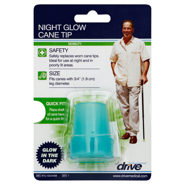 Drive Medical nachleuchtende Krücke-Spitze 19mm blau