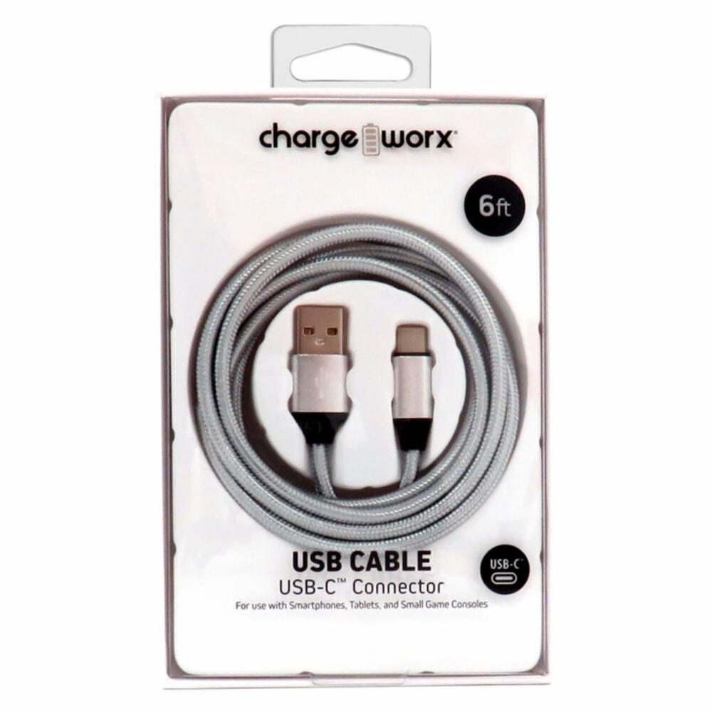 Charge Worxs® USB-C zu USB-C Ladekabel – 1,8 m (WORX Serie)