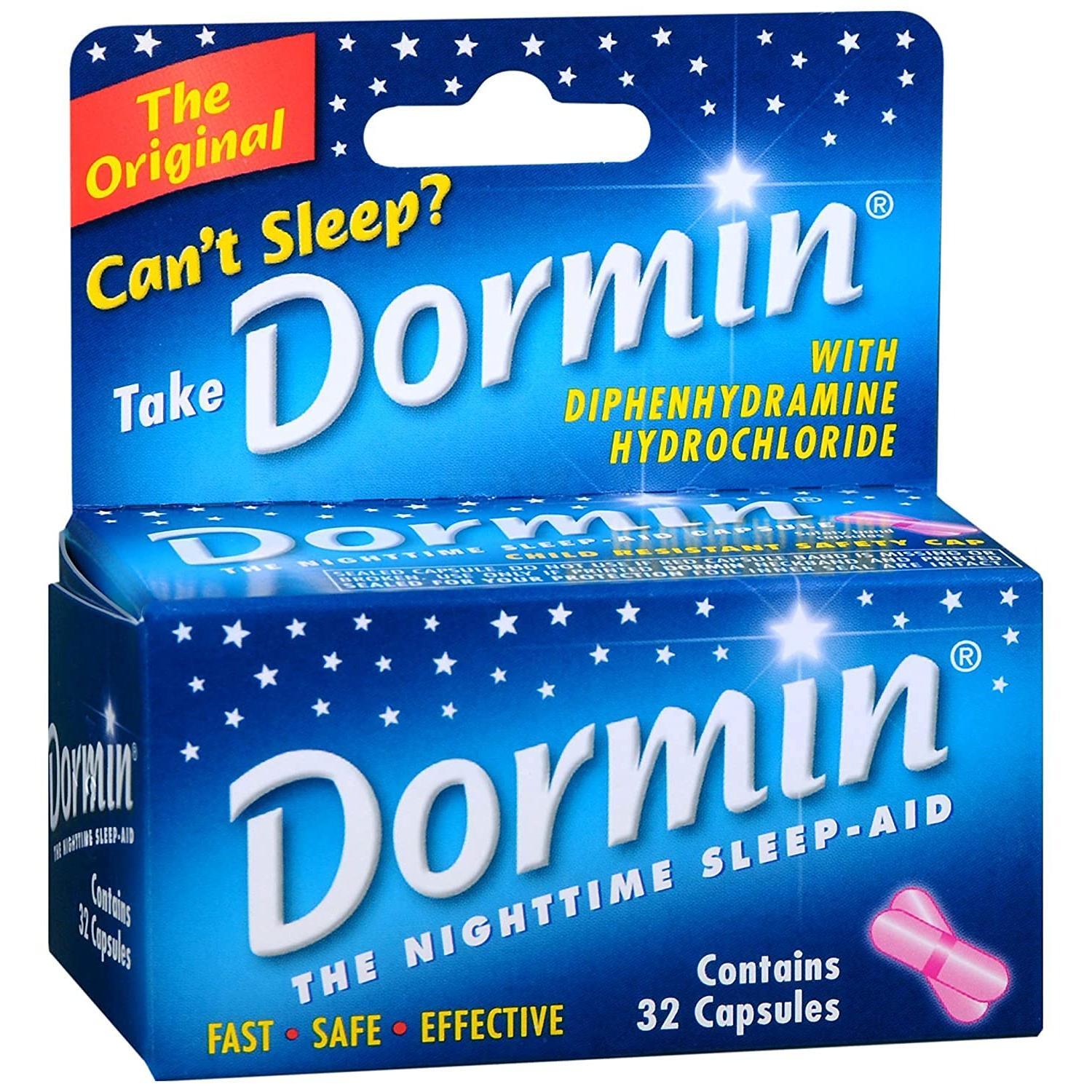 Dormin Schlafmittel für die Nacht - 32 Kapseln