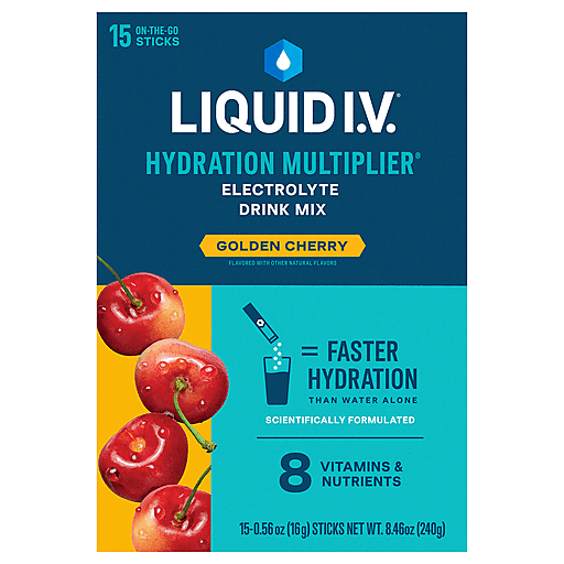 Liquid I.V.® Hydration Multiplier® – Pije Elektrolitesh me Qershi të Artë