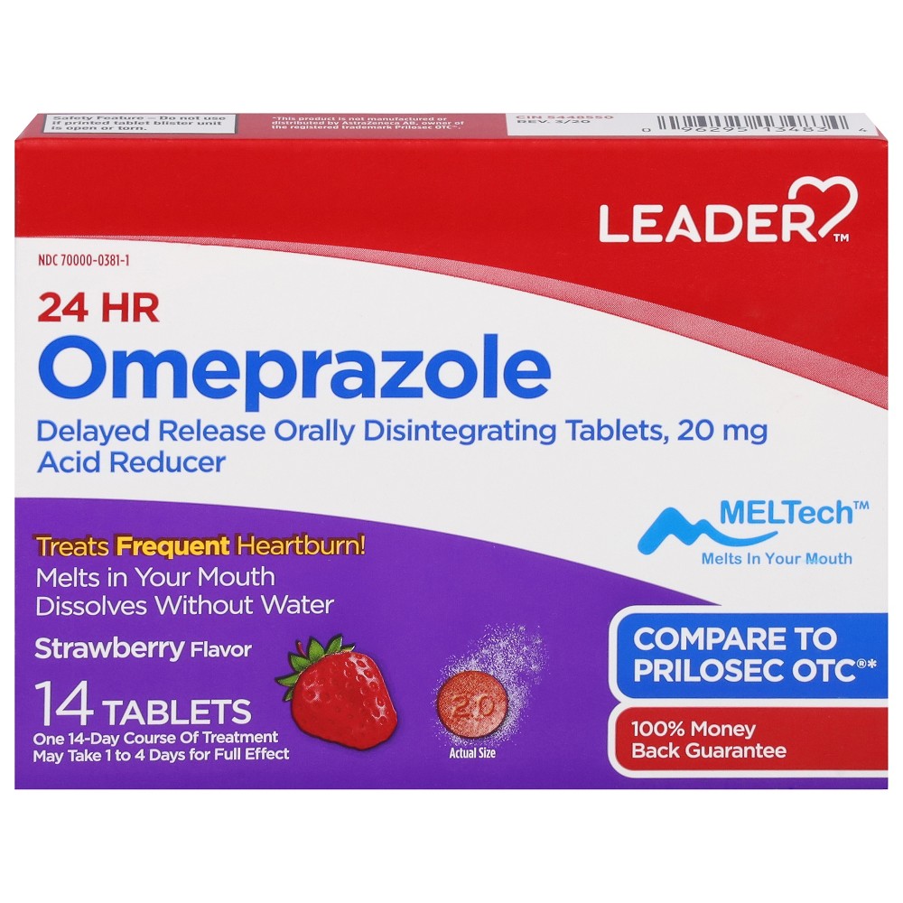 Leader Omeprazol, 20 mg, Tabletten, Erdbeergeschmack